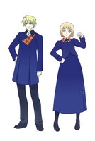 アニメ「Landreaall」DXとイオンのキャラクター設定画。