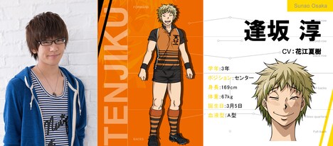 左から花江夏樹、逢坂淳の設定画。 (c)雨瀬シオリ・講談社/神高ラグビー部