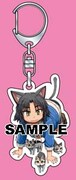 サイン会参加特典の特製アクリルキーホルダー。