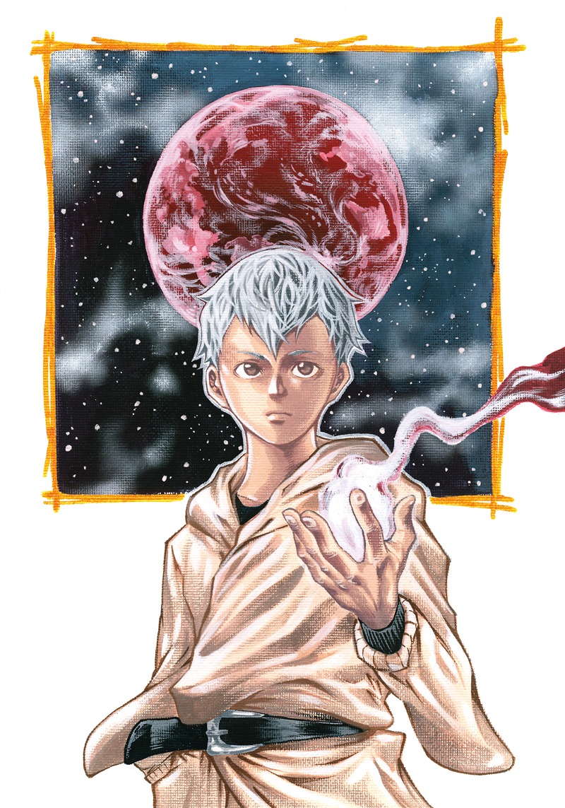 「O ゼロ」のイラスト。