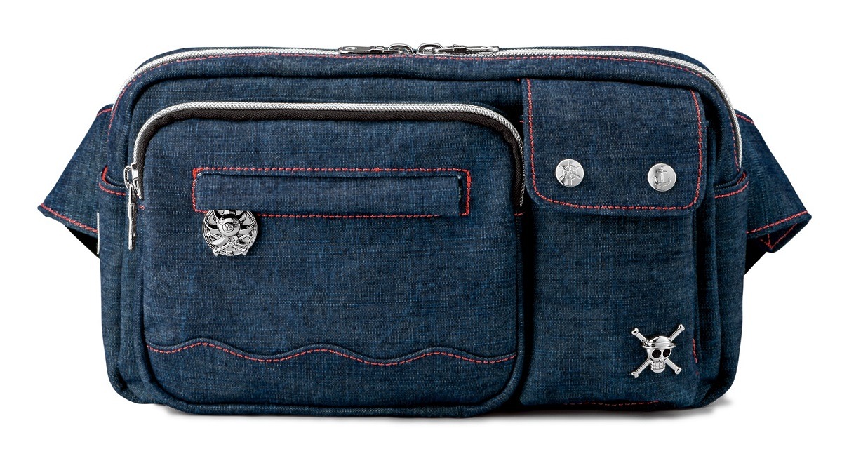 「岡山デニム×海賊同盟 多機能ボディバッグ」モンキー・D・ルフィモデル
