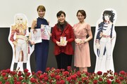 左から凰稀かなめ、池田理代子、司会を務めた白華れみ。