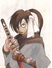 「黒鉄・改 KUROGANE-KAI」のカラーカット。(c)冬目景／集英社