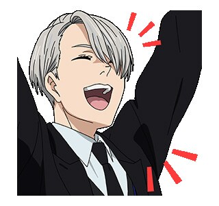アニメ「ユーリ!!! on ICE」LINEスタンプ第2弾のイメージ。