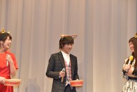 豆まきの様子。