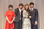 豆まきの様子。