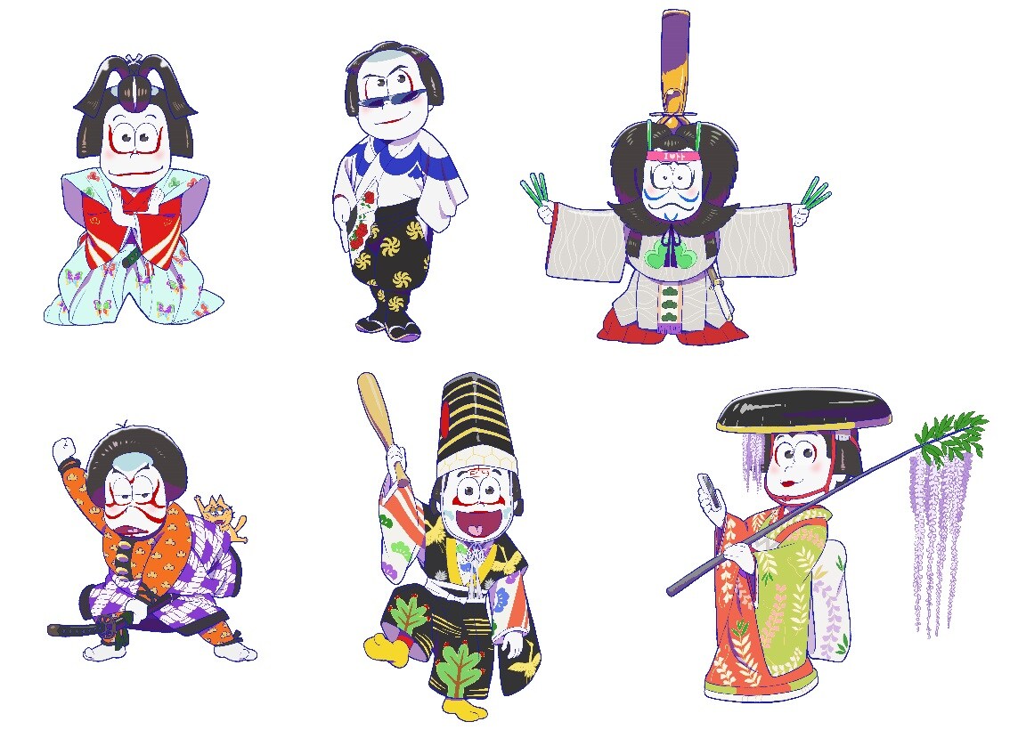 6つ子が新たな装い披露！「おそ松さん×歌舞伎」コラボ第2弾が今月発売