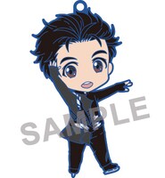 購入特典の「ねんどろいどぷらす ラバーストラップ 勝生勇利」。