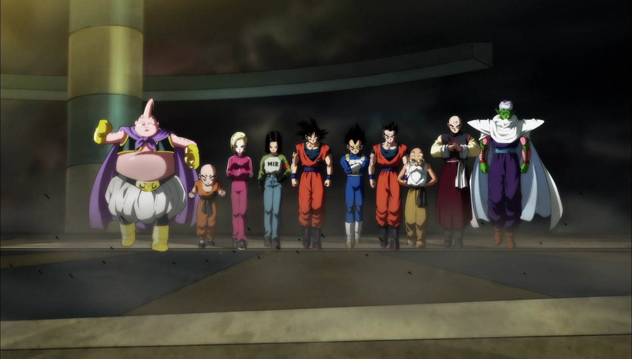 「ドラゴンボール超」新オープニング映像の場面カット。