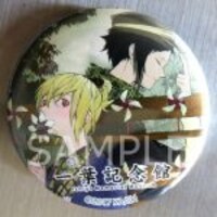 アンケートに答えた人に先着でプレゼントされる缶バッジ。