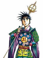 「孔雀王～戦国転生～」のカラーカット。