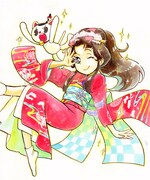 「魔法少女おまつ」のイラスト。