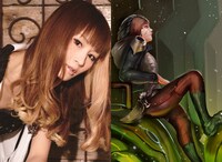 左から小林ゆう、どろろのイラスト。