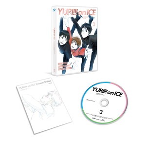 「ユーリ!!! on ICE」のBlu-ray / DVD第3巻の展開図。