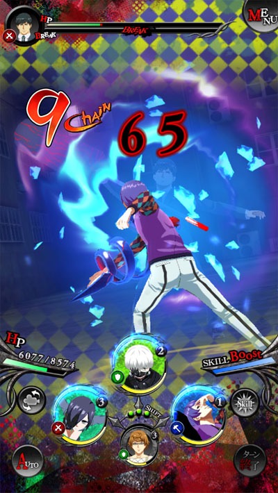 「東京喰種 :re invoke」のキャプチャ画像。