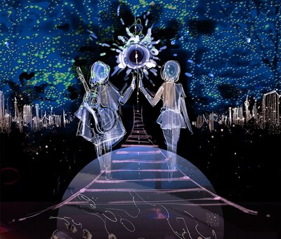 横槍メンゴが描き下ろしたイメージボードラフ。