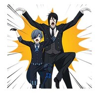 LINEスタンプ「黒執事 Book of the Atlantic」より。