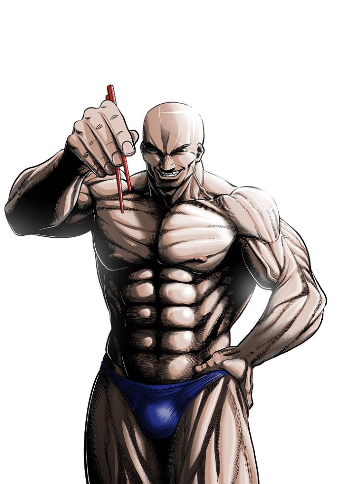 「マッチョグルメ」のカラーカット。(c)成田成哲/集英社