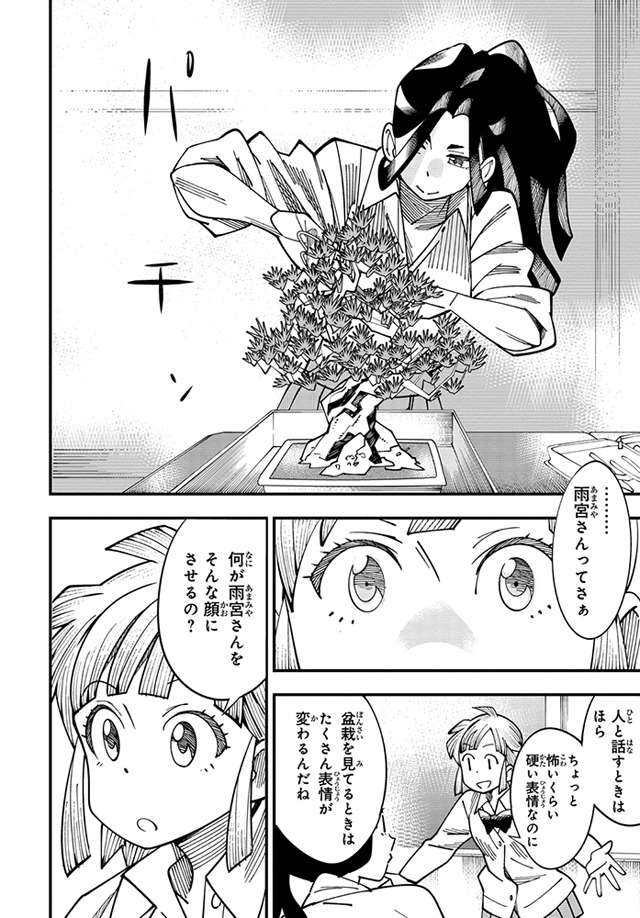 「雨天の盆栽」より。
