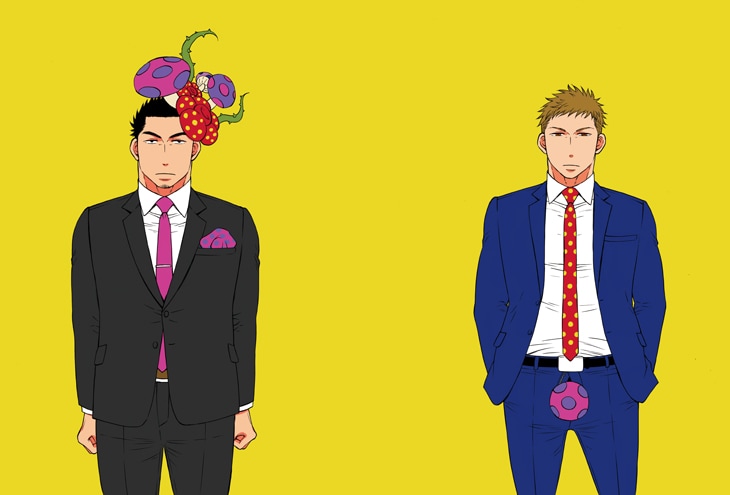 ミナモトカズキの新連載「メルヘン課長とノンケ後輩くん」リュウWebで