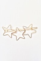 「3つの星のバレッタ風ピン」