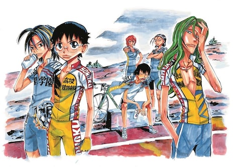 「弱虫ペダル」のイラスト。 (c)渡辺航(週刊少年チャンピオン)
