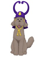 マッカチン×唐ワンくんの描き下ろしイラスト。