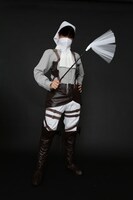 「調査兵団コスチュームセット リヴァイver.」着用例