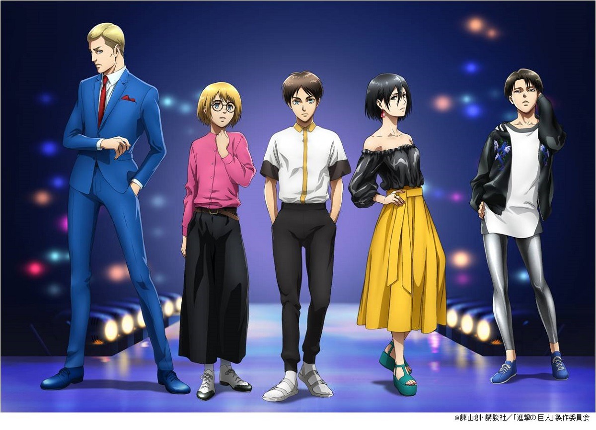 「進撃の巨人」×「第24回 東京ガールズコレクション 2017 SPRING/SUMMER」の描き下ろしイラスト。