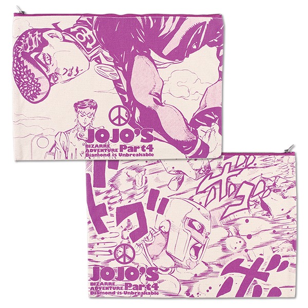 「ジョジョの奇妙な冒険」第4部「ダイヤモンドは砕けない」クラッチバッグ (c)荒木飛呂彦/集英社