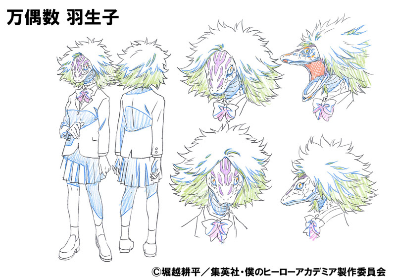 万偶数羽生子の設定画。