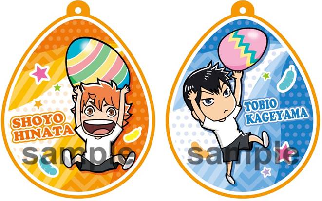 「卵型アクリルストラップ」