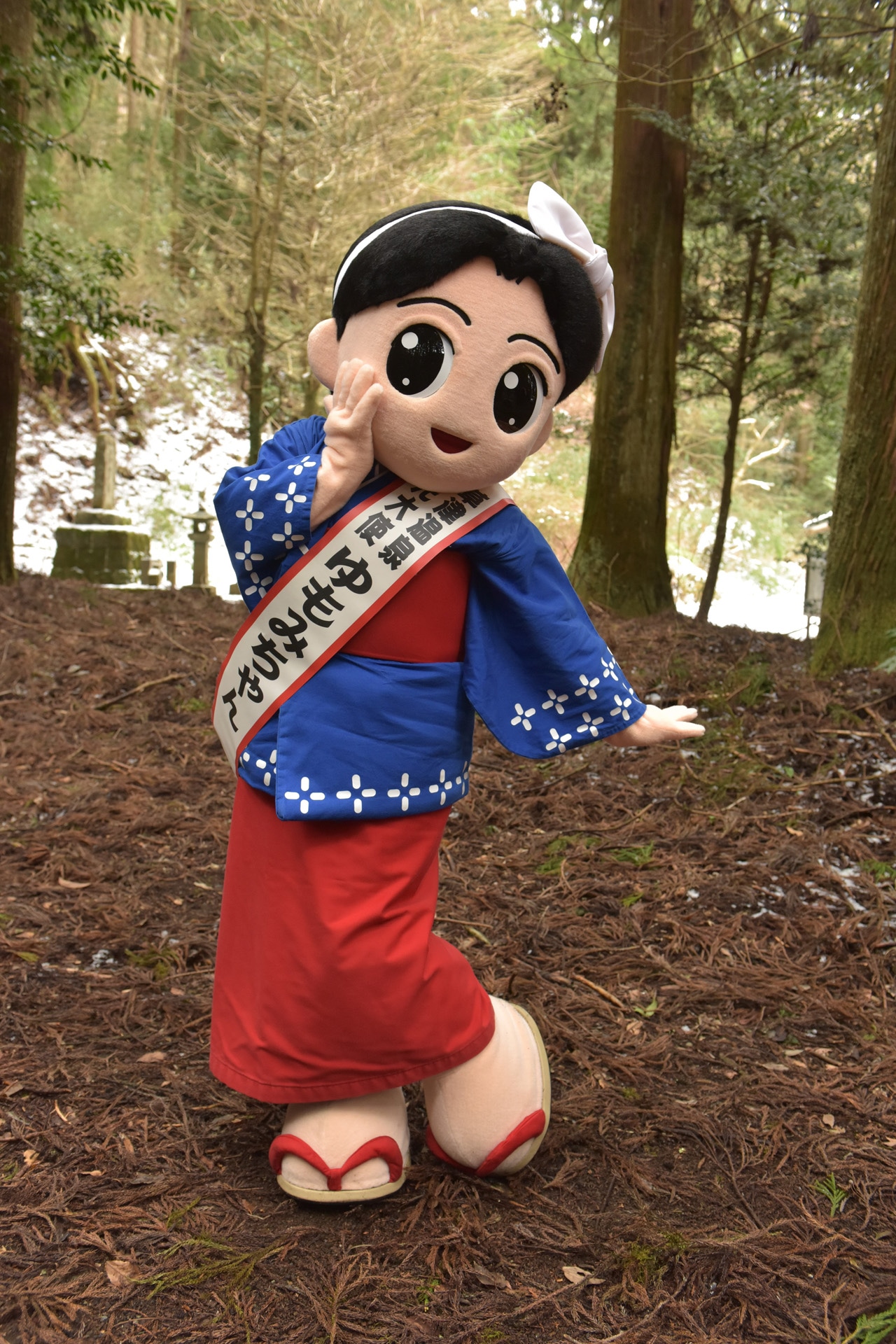 群馬県草津温泉観光大使のゆもみちゃん。