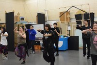 稽古場の様子。