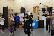 稽古の様子。
