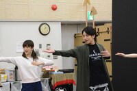 稽古場の様子。