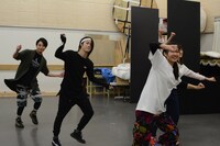 稽古場の様子。