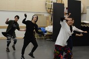 稽古の様子。