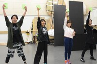 稽古場の様子。