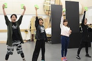 稽古の様子。