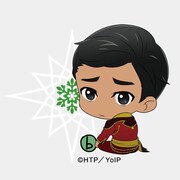 「"ボッチくん"アクリルチャーム」ピチット・チュラノンのイラスト。