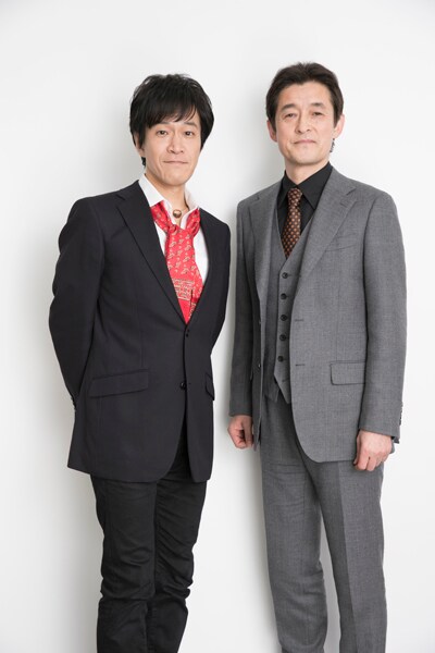 左から小山力也、宮本充。