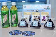「ユーリ!!! on ICE」コラボおにぎりと、購入特典でもらえる東京限定オリジナルコースター。