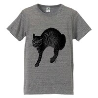 「にゃん太Tシャツ」（ヘザーグレー）