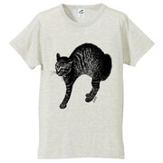 「にゃん太Tシャツ」（オートミール）