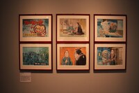 「追悼水木しげる ゲゲゲの人生展」の展示の様子。