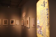 「追悼水木しげる ゲゲゲの人生展」の展示の様子。
