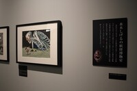 「追悼水木しげる ゲゲゲの人生展」の展示の様子。