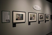 「追悼水木しげる ゲゲゲの人生展」の展示の様子。