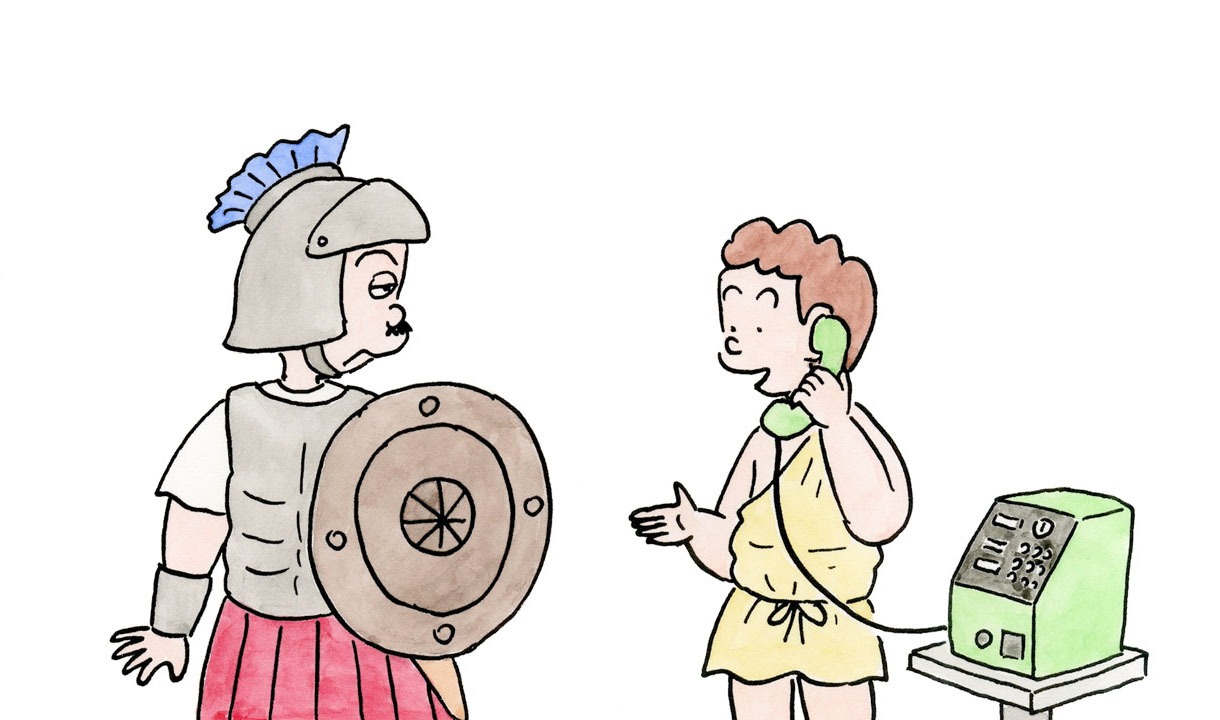 「『弊社があの名作をお手伝いしてみました。』マラソンの起源篇」より。